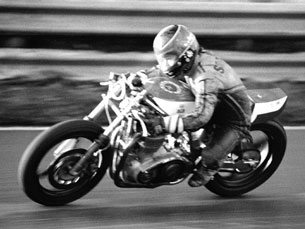 Bob Smith testing the RBG at Oulton Park in Winter 1982- © Peter Leslie