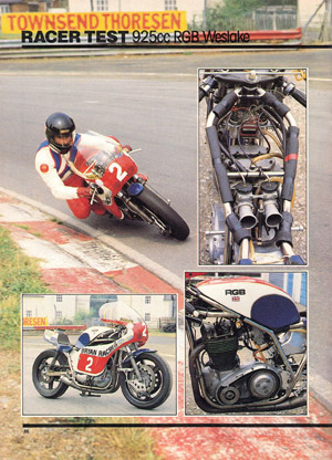 Classic Bike Racer Test 925cc RGB Weslake November 1983